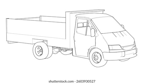 small car for transporting goods