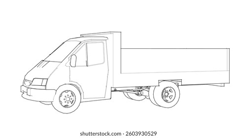 small car for transporting goods