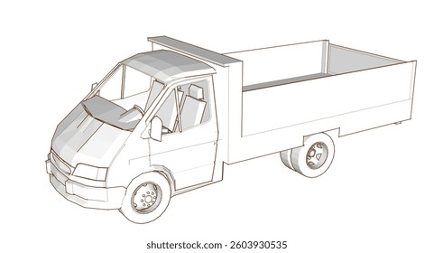small car for transporting goods