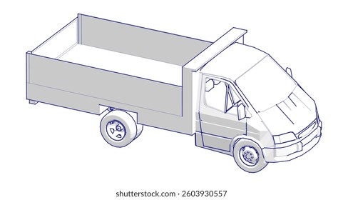 small car for transporting goods
