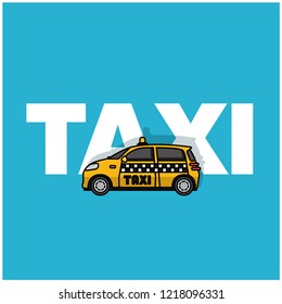 Small Car Typography Vector Illustration