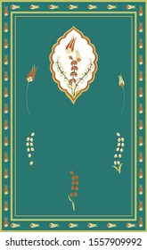 a small carpet used by Muslims for kneeling on when praying.