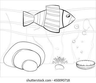 small cartoon sea world who can beautifully paint