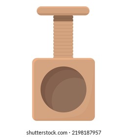 Small cat house icon cartoon vector. Pet shop. Tower climbing