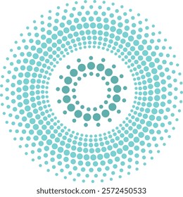 Small centered scattered around rounds, isolated on holiday shawl background, vector illustration