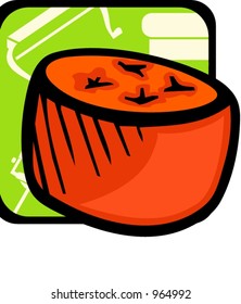 Small chair.Pantone colors.Vector illustration