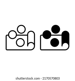 small change icon with outline and solid line style. Suitable for website design, logo, app and ui.