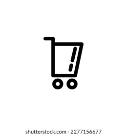 small chart for shopping sign symbol. vector illustration on white background