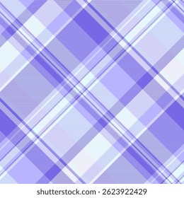 Kleiner Scheck Textil kariert, Gewebe Hintergrund Stoff nahtlos. Glamour Textur Muster Vektor Tartan in Licht und Indigo Farben Palette.