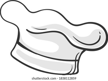 Small chef hat, illustration, vector on white background