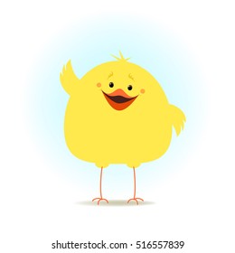 Small chicken. Chick. Vector illustration