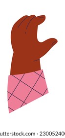 Small child hand. Vector illustration