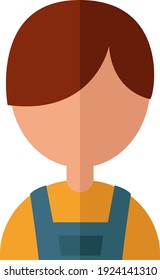 Small child, illustration, vector on white background.