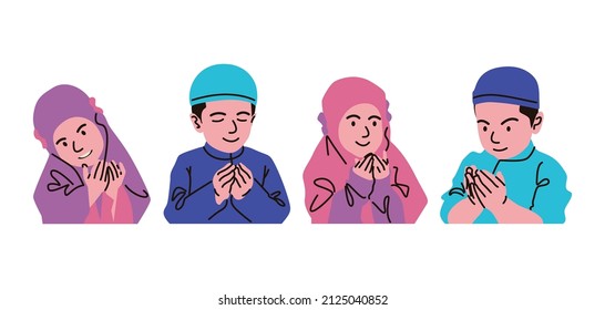 Small children who are Muslim are given Islamic religious education from an early age, every activity carried out must be accompanied by prayer.