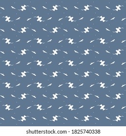 Small choppy waves on blue background. Simple pattern for textiles or wallpaper.