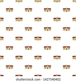 Small church pattern seamless vector repeat for any web design