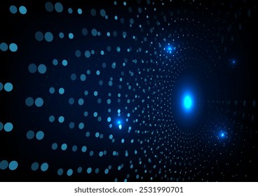 small circle light surrounds ai abstract background background concept high tech concept energy