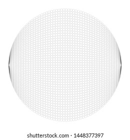 small circle round design element random asymmetric shape black monochrome geometric pattern isolated on white vector template background