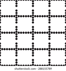the small circles black color seamless pattern