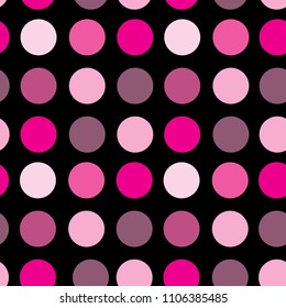 Small circles on black