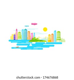 Small City vector illustration design.