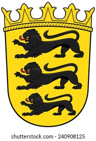 small coat of arms of Baden-WÃ?Â¼rttemberg