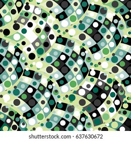small colored polygons on a beautiful background seamless pattern