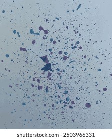 small colored splashes of paint can be used for design as a background