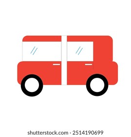 ilustrador de carro de brinquedo pequeno colorido