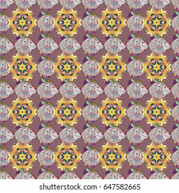 Small colorful flowers. The elegant the template for fashion prints. Spring floral background with blue flowers. Vector cute pattern in small flower. Motley illustration.