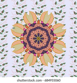 Small colorful flowers. The elegant the template for fashion prints. Vector cute pattern in small flower. Motley illustration. Spring floral background with flowers.