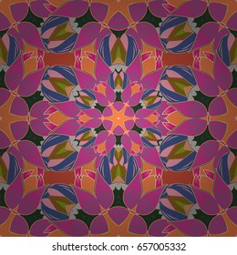 Small colorful flowers. Motley illustration. The elegant the template for fashion prints. Vector cute pattern in small flower. Spring floral background with flowers.