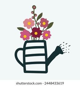 Small colorful flowers pot.Abstract pattern in small flowers.Floral seamless background. Vintage template for fashion prints.Stock pattern.