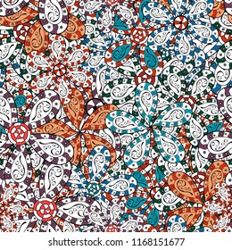 Small colorful flowers. Vector cute pattern in small flower. Spring floral background with flowers. Motley illustration. Seamless. The elegant the template for fashion prints.