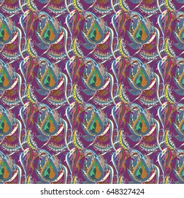 Small colorful flowers. Vector cute pattern in small flower. The elegant the template for fashion prints. Spring floral background with blue flowers. Motley illustration.