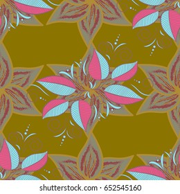 Small colorful flowers. Vector cute pattern in small flower. Spring floral background with flowers. Motley illustration. The elegant the template for fashion prints.
