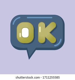 Icono de notificación OK de color pequeño