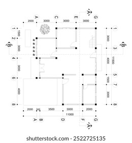 plano de casa pequena e confortável