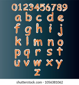 small comic font, funny grungy alphabet, colorful grunge comic letters