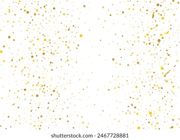 Small confetti pattern Isolated on transparent background. Grunge grainy texture. Remove png, Clipping Path