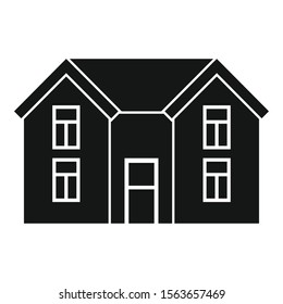 Small cottage icon. Simple illustration of small cottage vector icon for web design isolated on white background