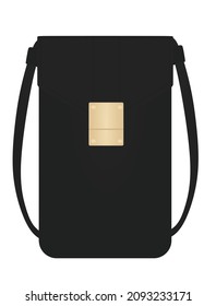 Small Cross Body Bag. Vector