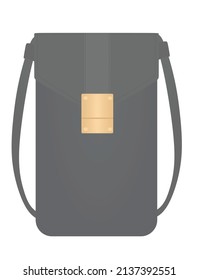 Small Cross Body Bag. Vector