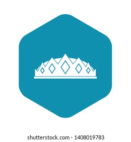 Small crown icon. Simple illustration of small crown vector icon for web