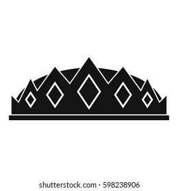 Small crown icon. Simple illustration of small crown vector icon for web