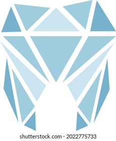 Un pequeño diente transparente que hace una gran adición a tu arte o logotipo.