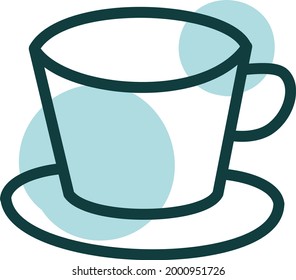 Small cup, illustration, on a white background.