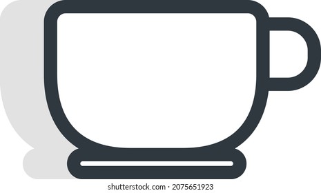 Small cup, illustration, vector, on a white background.