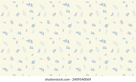 small cute flower pattern on background. Seamless vintage wallpaper pattern on paper texture.