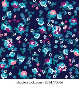 Small cute flowers design floral pattern seamless artwork